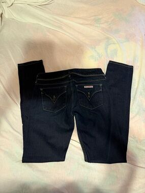 Women’s Dark Blue Denim Jeans - Classic Back Pocket Detail